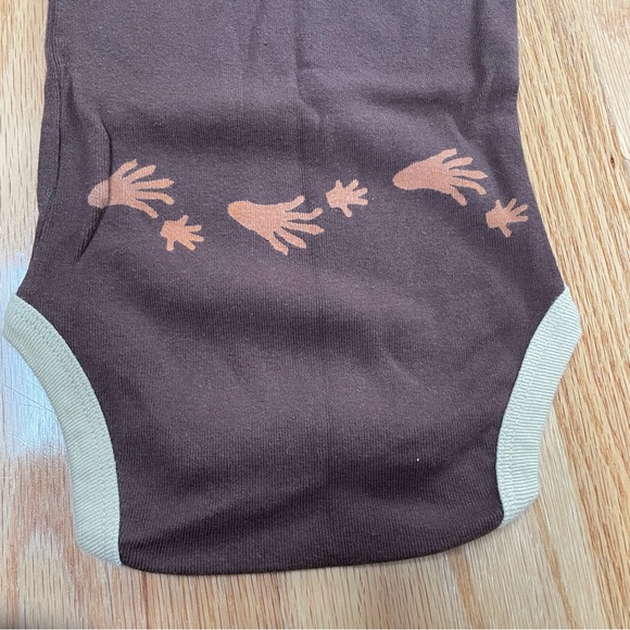 Lazy One bodysuits bundle moose/beaver/bear style brown & green. Size 6 months. - Picture 6 of 11